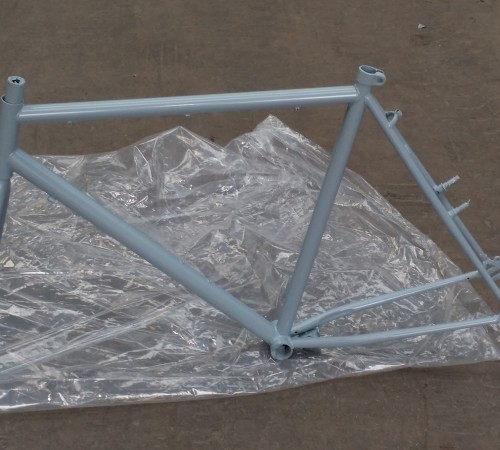 Bike frame after powder coating